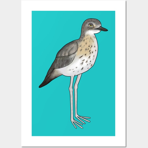 Annoyed bush stone curlew Wall Art by Meowmaddie